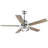 Briteny 52" Reversible Chrome Modern Ceiling Fan with LED Light and Remote, 6 Speed DC Motor-1950203221