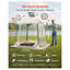 Tente pop-up transparente à bulles avec tapis de sol, abri de dôme extérieur imperméable en TPU pour 2 à 4 personnes, igloo de jardin transparent pour le camping et les événements