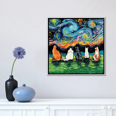 «Starry Cats» par Aja Trêves - reproduction d'art sur