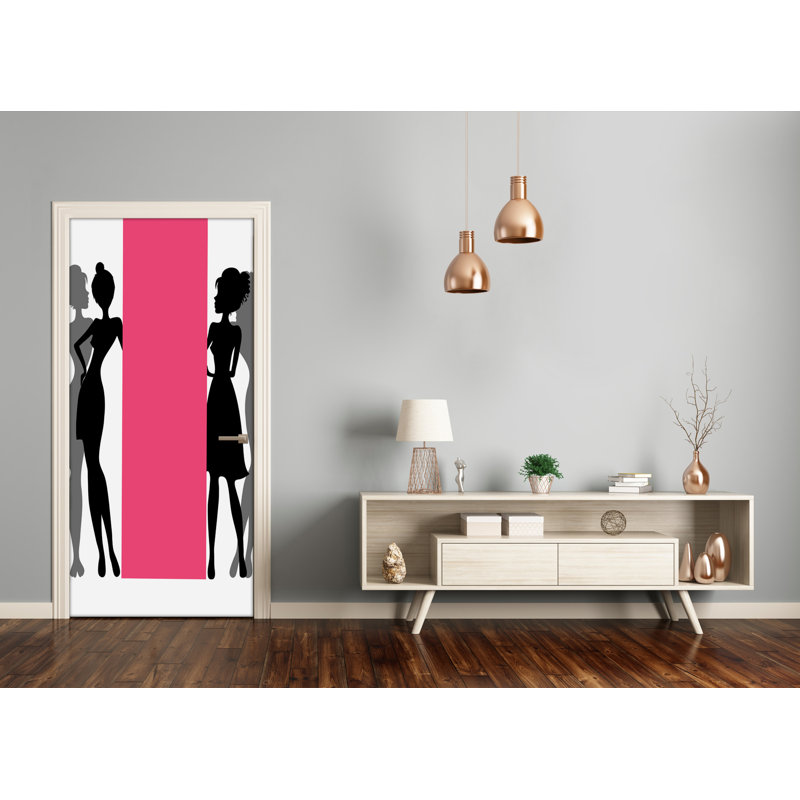 Silhouettes Of Women Door Decal