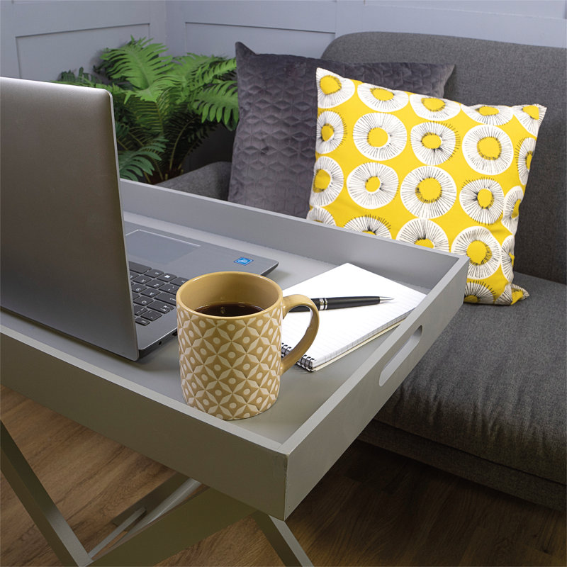 Byer Folding tray table , Grey