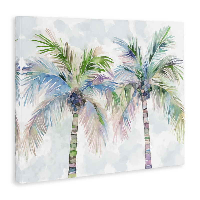 «Soft Palm Tree pair» par Ziwei Li, H 36 po x l 48 po