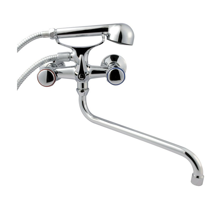 Sternberg 2 Handle Wall Bath Shower Mixer Bath Filler with Diverter