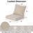 24" x 24" Outdoor/Indoor Deep Seat Patio Chair Cushions (Set of 2) - Water Repellent Design-576415834