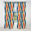 Blue Artistic Striped Explosion - Stripped Curtain - Blackout Striped Curtain - 1 Panels-107546723