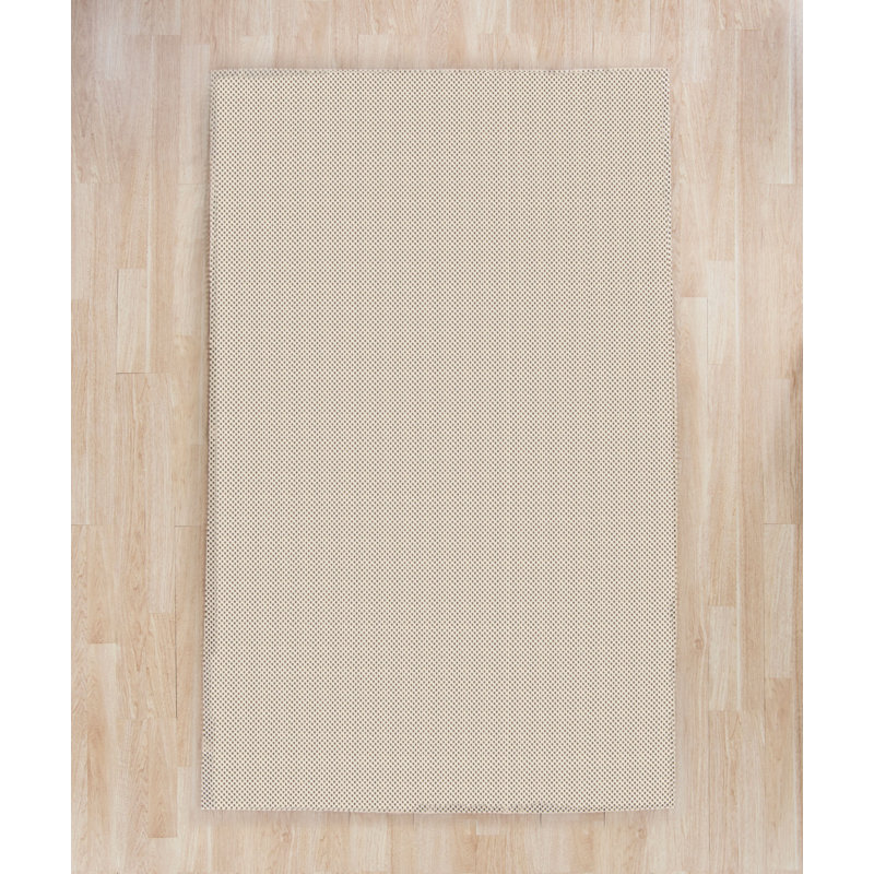 Sous-tapis en laine touffetée à la main Tetlin noir / ivoire, Tapis de couloir 2 pi x 10 pi