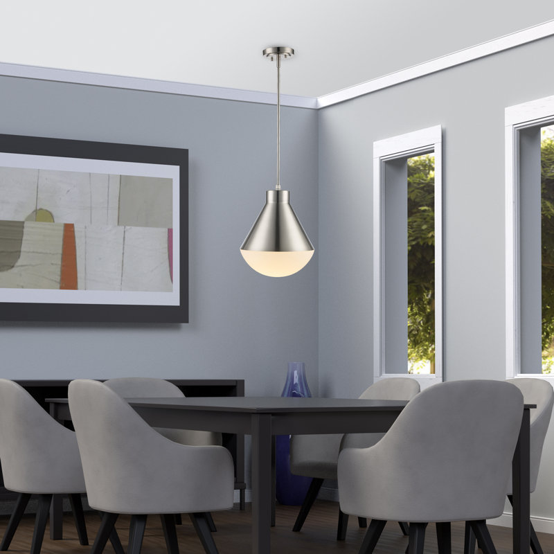 Ebbi 1 - Light Single Pendant, Brushed Nickel