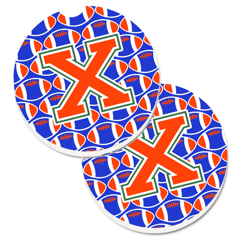 Sous-verre de football, X, Cardinal / or