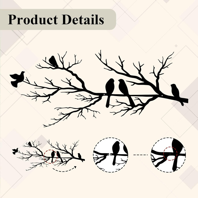 Metal Bird Wall Art