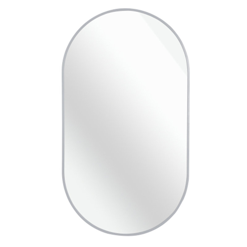 Rauch Aluminum Mirror, Silver, 28" x 20", Oval