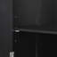 Grande armoire de rangement pour salle de bain, armoire de rangement autoportante avec deux tiroirs de tailles différentes et tablette réglable, panneau de fibres à densité moyenne avec finition peinte-1148154572