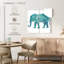 Éléphant brun sarcelle Brampt II