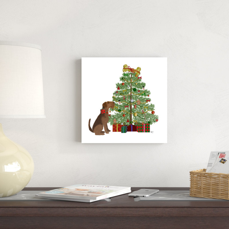«Christmas Des - Bone Tree» par Fab Funky - impression sur toile tendue, H 12 po x l 12 po