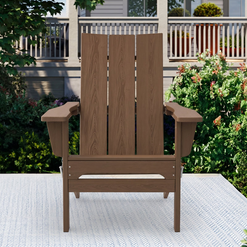 Chaise Adirondack pliante Bruce HDPE, Bleu clair