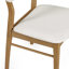 Coffelt 47cm H Fabric Upholstered Upholstered Back Side Chair in Cream