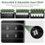Modern Black Metal Raised Planter Box – Rectangular Steel Garden Bed with Removable Dividers, Weather-Resistant, Tool-No Assembly Required, Open Bottom, Indoor & Outdoor Use-1527167522