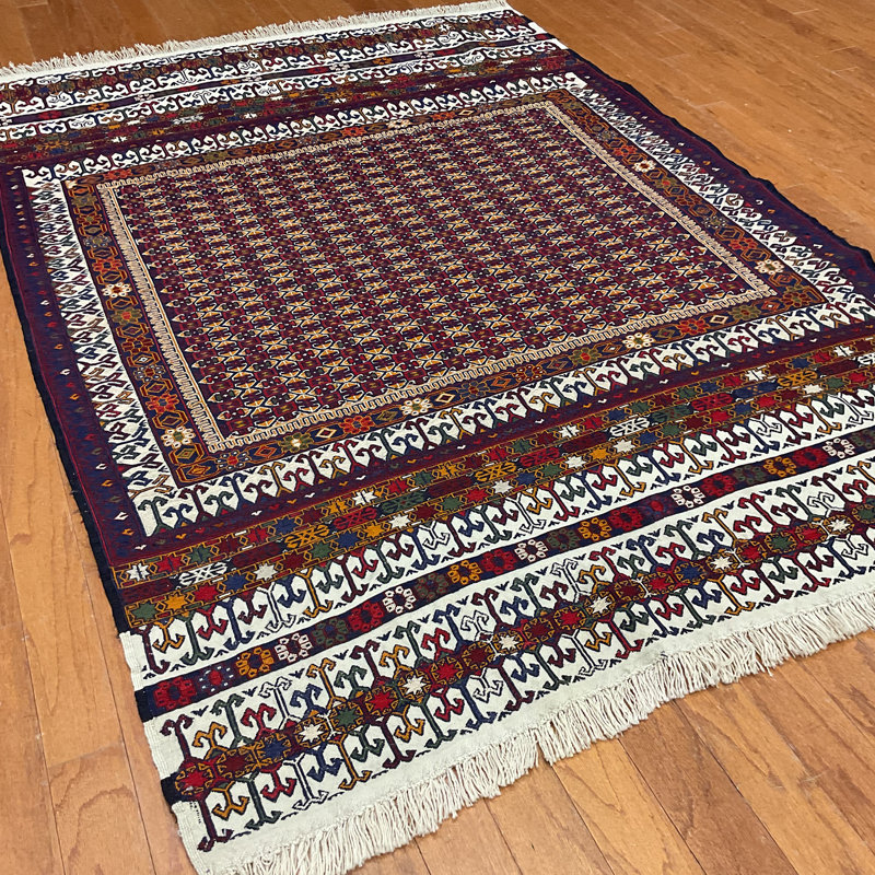  Tapis en laine Soumak fabriqué à la main