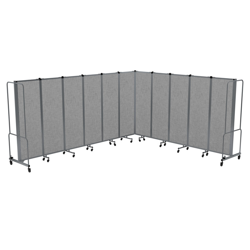 Paravent mobile de qualité supérieure Otis Sound Dampening, structure grise, 11, Gris