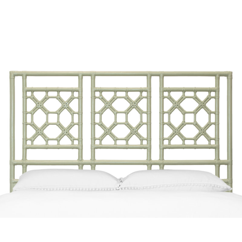 Lattice Back Standard Bed, Full, Celery Green