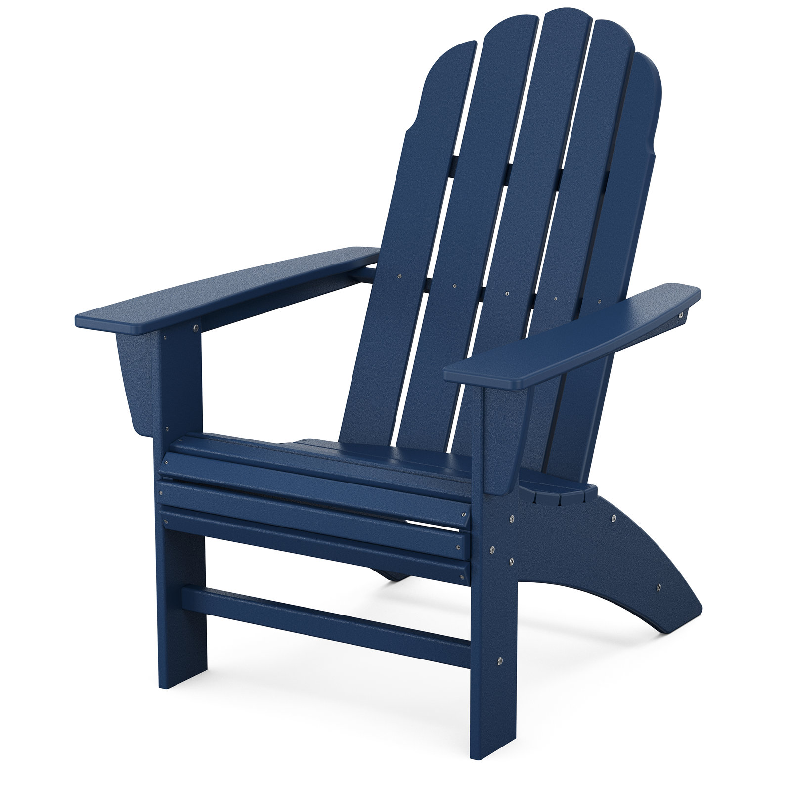 POLYWOOD® Vineyard Curveback Resin Adirondack Chair, Navy