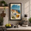 Mediterranean Village Coastal - Wrapped Canvas-1154045910-1154045911