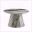 Table basse ronde avec placage texturé gris (P 23,6 po x H 13,7 po)-129500435-129500438