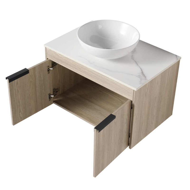Ensemble de meuble-lavabo simple mural 29,5 "Gilly