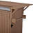 Modern 60.2''W Outdoor Kitchen Island With Wheels, Rolling Patio BBQ Kitchen Cart With Stainless Steel Top, Wood Grill Cart With Spice Rack&Wine Rack,2 Drawers-1083594727