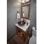 Lavabo de salle de bain vasque circulaire à double paroi