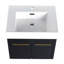Ensemble de meuble-lavabo simple 23,6 po avec plateau en résine Arlethe
