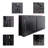 60 Inch Wall Mounted Electric Fireplace, Multi Color Flame & , 1400W Heating, Timing Function, Remote Operated Fireplace 60", Heat, Remote, Low Power Consumption-93830373