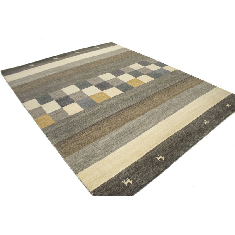 Tapis multicolore en laine noué à la main Swaledale