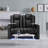 Talton Upholstered Home Theater Seating with Cup Holder