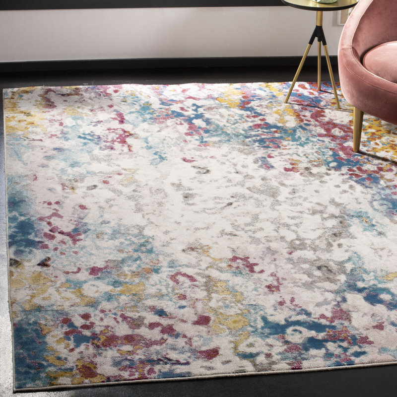 Malta Performance Abstract Rug, Rectangle 5'1" x 7'3"