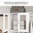 80"-120" Closet System With Door And Wooden Drawers(Adjustable Width)-235816158