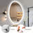 Artistic Irregular LED Mirror, Adjustable Brightness & Color-1848301364