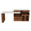 Îlot de cuisine avec table rotative et extensible