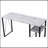 Rectangular Writing Desk With 2 Tier Shelf-573868661