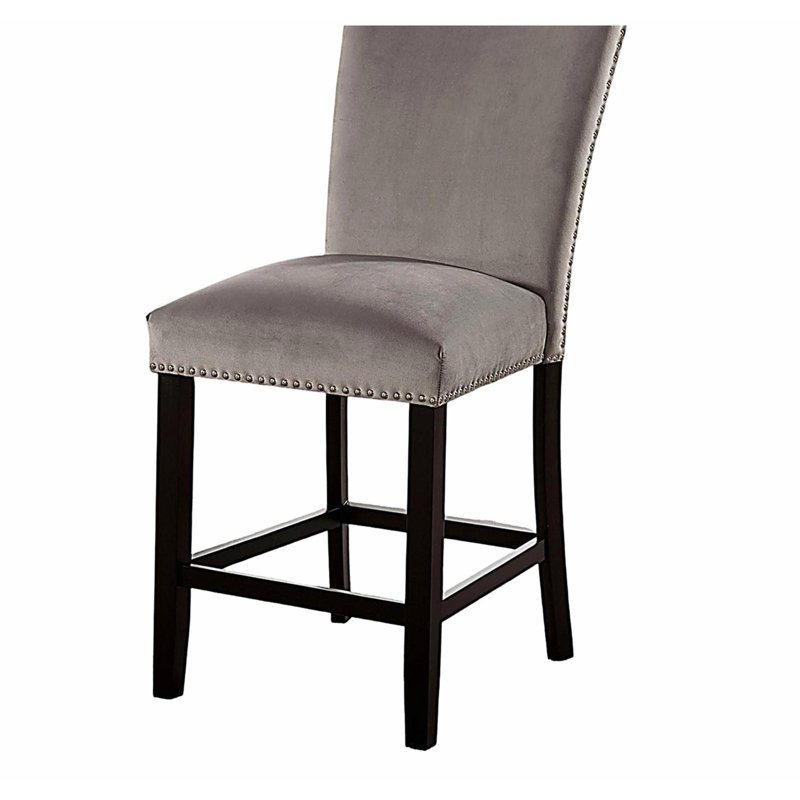Ensemble attrayant de chaises de salle à manger à hauteur de comptoir de 2 pièces
