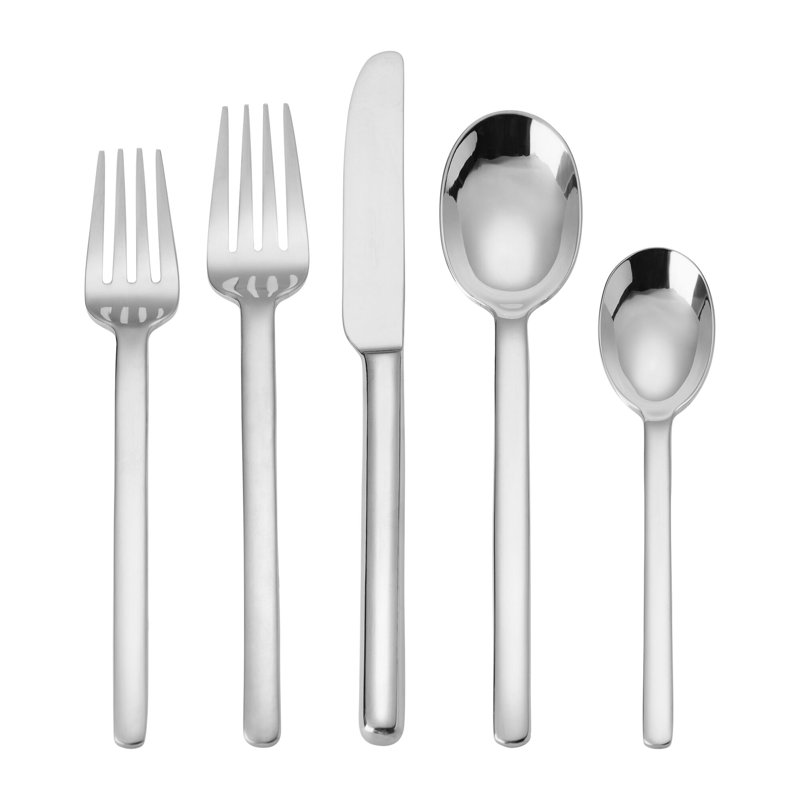 Mikasa Zena 20-Piece Forged Stainless Steel Flatware Set, Service For 4