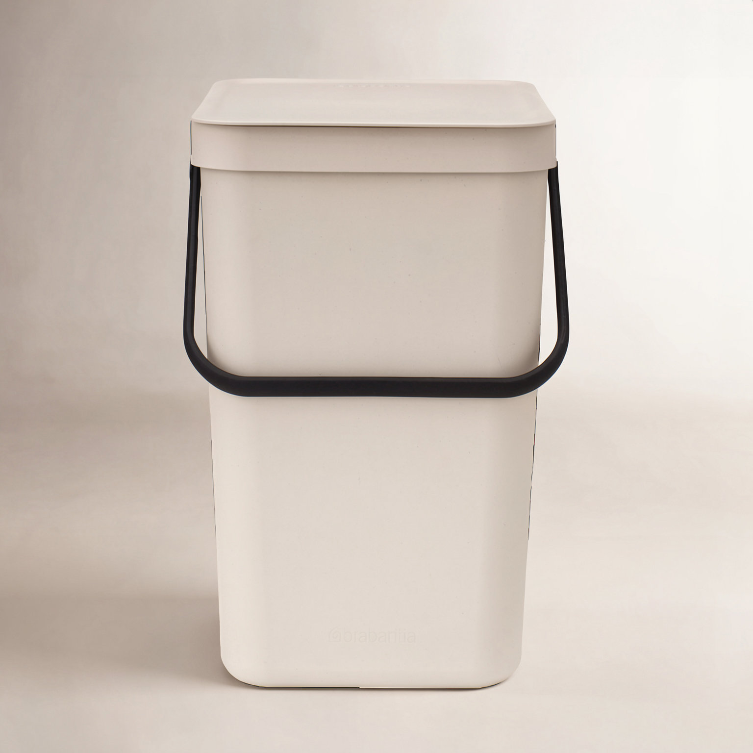 Brabantia Sort and Go 6.6gal Recycling Bin, Soft Beige