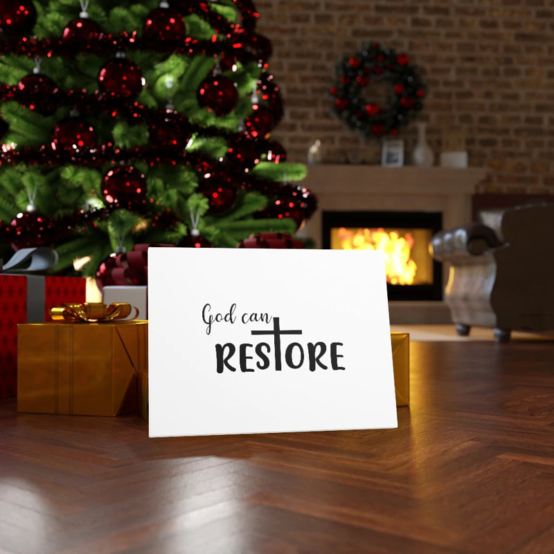 God Can Restore - Wrapped Canvas Print, 28cm H x 36cm W