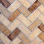 Carreau de mosaïque pelez et collez en PVC 10 po x 10 po-29083096