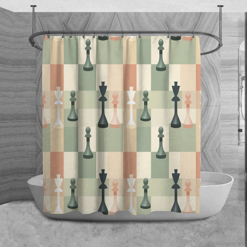 Tapis de bain Chess, H 84 po x l 70 po