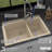 Karran Drop-in Quartz Composite 33'' X 22'' 1-Hole 60/40 Double Bowl Kitchen Sink-35699317
