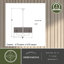 Luminaire suspendu tambour 5 lumières Amoriah