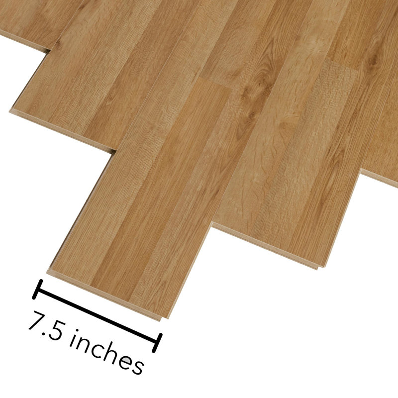Mohawk 7.5'' W x 47.25'' L x 8'' Maple Laminate Flooring, Wheat Oak