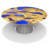 Amiata Round Metal Base Dining Table-86180273