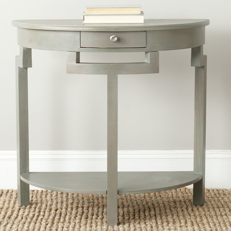 Evangelyne 31.9'' Solid Wood Console Table, French Gray