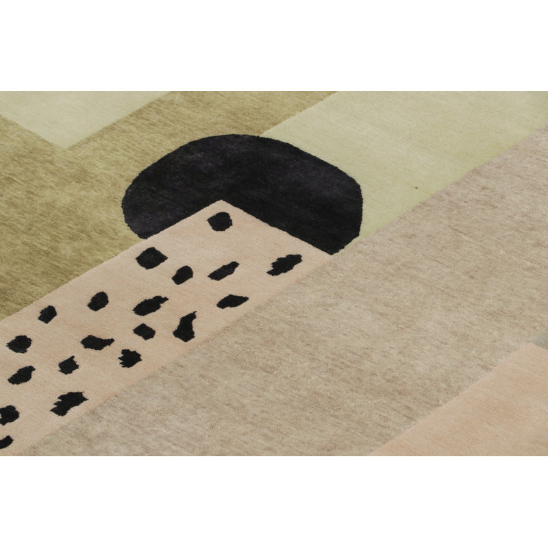 Rug & Kilim’S French Art Deco Style Rug With Polychromatic Geometric Patterns, Rectangle 5' x 8'